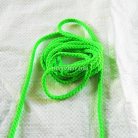 เชือกถักเปีย  PP  ขนาด 4 mm  บรรจุ 500 กรัม สีเขียวตอง