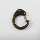 คอหมาโลหะ ตัวซี ขนาด 1.88x2.42 cm  บรรจุ 10 อัน สีทองรมดำ รูป 2