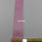 สายผ้า-ผ้ากุ๊น PP  ลายเวอร์จิ้น ขนาด 1 นิ้ว บรรจุ 1 เมตร สีชมพูอ่อน รูป 3