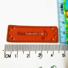 ป้ายหนัง หนัง ขนาด 1.5x5 cm  บรรจุ 100 อัน สีน้ำตาล รูป 3