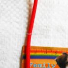 เชือกร่มมีไส้ แพ็ค ขนาด 3 mm  บรรจุ 1 เมตร สีแดง รูป 2