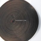 สายผ้า-ผ้ากุ๊น Cotton (ฝ้าย) ลายจุดไข่ปลา ขนาด 1.5 นิ้ว บรรจุ 50 หลา สีน้ำตาลเข้ม