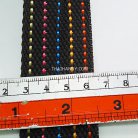 สายผ้า-ผ้ากุ๊น Cotton (ฝ้าย) ลายจุดไข่ปลา ขนาด 1.5 นิ้ว บรรจุ 50 หลา สีน้ำตาลเข้ม รูป 3