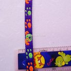 สายผ้า-ผ้ากุ๊น Cotton (ฝ้าย) การ์ตูน 2 หน้า ขนาด 3 หุน (1 cm) บรรจุ 50 เมตร สีน้ำเงิน รูป 3