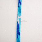 สายผ้า-ผ้ากุ๊น Cotton (ฝ้าย) การ์ตูน 2 หน้า ขนาด 3 หุน (1 cm) บรรจุ 1 เมตร สีฟ้า รูป 2