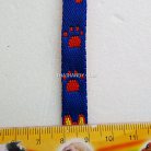 สายผ้า-ผ้ากุ๊น Cotton (ฝ้าย) การ์ตูน 2 หน้า ขนาด 3 หุน (1 cm) บรรจุ 1 เมตร สีน้ำเงิน รูป 3