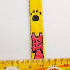 สายผ้า-ผ้ากุ๊น Cotton (ฝ้าย) การ์ตูน 2 หน้า ขนาด 3 หุน (1 cm) บรรจุ 50 เมตร สีเหลือง รูป 3