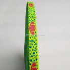 สายผ้า-ผ้ากุ๊น Cotton (ฝ้าย) การ์ตูน 2 หน้า ขนาด 3 หุน (1 cm) บรรจุ 1 เมตร สีเขียวตอง รูป 2