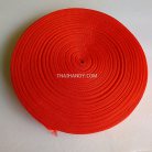สายผ้า-ผ้ากุ๊น PP  ลายเวอร์จิ้น ขนาด 1.5 นิ้ว บรรจุ 50 เมตร สีแดง