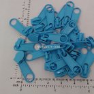 หัวซิปฟันไนลอน ป้าย ขนาดเบอร์ 3  บรรจุ 500 อัน สีฟ้า รูป 2