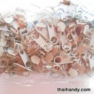หัวซิปฟันไนลอน ป้าย ขนาดเบอร์ 5  บรรจุ 500 อัน สีกากี