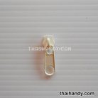 หัวซิปฟันไนลอน ป้าย ขนาดเบอร์ 5  บรรจุ 500 อัน สีครีม รูป 2