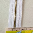 รางผ้าซิปเฉพาะรางซิป ฟันเหล็ก ขนาดเบอร์ 3 ฟันสีทองรมดำ บรรจุ 50 หลา สีขาว รูป 3