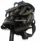 รางผ้าซิปเฉพาะรางซิป ฟันเหล็ก ขนาดเบอร์ 3 ฟันสีทองรมดำ บรรจุ 50 หลา สีดำ