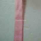 สายผ้า-ผ้ากุ๊น PP  ลายเวอร์จิ้น ขนาด 7 หุน บรรจุ 1 เมตร สีชมพูอ่อน