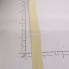 สายผ้า-ผ้ากุ๊น Cotton (ฝ้าย) ลายก้างปลา ขนาด 4 หุน (1.3 cm) บรรจุ 1 เมตร สีด้ายดิบ