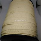 สายผ้า-ผ้ากุ๊น Cotton (ฝ้าย) ลายก้างปลา ขนาด 4 หุน (1.3 cm) บรรจุ 1 เมตร สีด้ายดิบ รูป 2