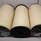 สายผ้า-ผ้ากุ๊น Cotton (ฝ้าย) ลายก้างปลา ขนาด 3 หุน (1 cm) บรรจุ 1000 หลา(10 ม้วน) สีด้ายดิบ