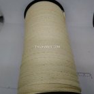 สายผ้า-ผ้ากุ๊น Cotton (ฝ้าย) ลายก้างปลา ขนาด 3 หุน (1 cm) บรรจุ 1000 หลา(10 ม้วน) สีด้ายดิบ รูป 2