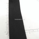 สายผ้า-ผ้ากุ๊น Cotton (ฝ้าย) ลายก้างปลา ขนาด 1.5 นิ้ว บรรจุ 1 เมตร สีดำ รูป 2