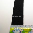 สายผ้า-ผ้ากุ๊น Cotton (ฝ้าย) ลายก้างปลา ขนาด 1.2 นิ้ว บรรจุ 1 เมตร สีดำ รูป 2