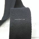 สายผ้า-ผ้ากุ๊น Cotton (ฝ้าย) ลายก้างปลา ขนาด 1.2 นิ้ว บรรจุ 50 หลา สีดำ รูป 2