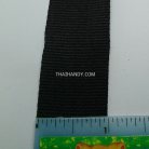 สายผ้า-ผ้ากุ๊น Cotton (ฝ้าย) โพลีนุ่ม ขนาด 1 นิ้ว บรรจุ 1 เมตร สีดำ รูป 2