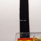 สายผ้า-ผ้ากุ๊น Cotton (ฝ้าย) ลายก้างปลา ขนาด 4 หุน (1.3 cm) บรรจุ 85 หลา สีดำ รูป 2