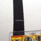 สายผ้า-ผ้ากุ๊น Cotton (ฝ้าย) ลายก้างปลา ขนาด 6 หุน (2 cm) บรรจุ 1 เมตร สีดำ รูป 3