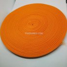 สายผ้า-ผ้ากุ๊น PP  ลายเรียบ ขนาด 3 หุน (1 cm) บรรจุ 50 เมตร สีส้ม