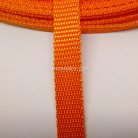 สายผ้า-ผ้ากุ๊น PP  ลายเรียบ ขนาด 3 หุน (1 cm) บรรจุ 50 เมตร สีส้ม รูป 2