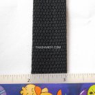 สายผ้า-ผ้ากุ๊น Cotton (ฝ้าย) สปันหนา ขนาด 1 นิ้ว บรรจุ 50 เมตร สีดำ รูป 3