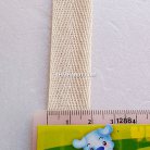 สายผ้า-ผ้ากุ๊น Cotton (ฝ้าย) ลายก้างปลา ขนาด 6 หุน (2 cm) บรรจุ 500 หลา(10 ม้วน) สีด้ายดิบ รูป 3