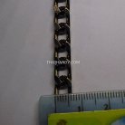 โซ่อลูมิเนียม ตัดเหลียม ขนาด 8 mm  บรรจุ 1 เมตร สีทองรมดำ รูป 3