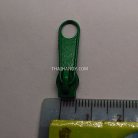 หัวซิปฟันไนลอน ป้าย ขนาดเบอร์ 3  บรรจุ 100 อัน สีเขียว รูป 2