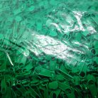 หัวซิปฟันไนลอน ป้าย ขนาดเบอร์ 3  บรรจุ 500 อัน สีเขียว