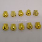 หัวซิปฟันไนลอน เปลือย ขนาดเบอร์ 3  บรรจุ 10 อัน สีทอง