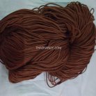 เชือกร่มมีไส้ แพ็ค ขนาด 2.5 mm  บรรจุ 500 กรัม สีน้ำตาลแดง