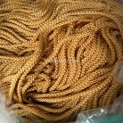 เชือกถักเปีย  PP  ขนาด 3 mm  บรรจุ 1 เมตร สีทอง รูป 2