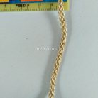 เชือกถักเปีย  PP  ขนาด 4 mm  บรรจุ 1 เมตร สีกากีแกมทอง รูป 3