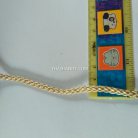 เชือกถักเปีย  PP  ขนาด 4 mm  บรรจุ 500 กรัม สีกากีแกมทอง รูป 2