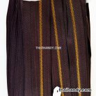 รางผ้าซิปเฉพาะรางซิป ฟันเหล็ก ขนาดเบอร์ 3 ฟันสีทองรมดำ บรรจุ 50 หลา สีน้ำตาลเข้มอมม่วง