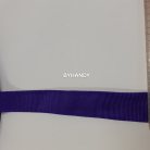 สายผ้า-ผ้ากุ๊น PP  ลายเวอร์จิ้น ขนาด 7 หุน บรรจุ 1 เมตร สีม่วงเข้ม