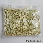 หัวซิปฟันไนลอน ป้าย ขนาดเบอร์ 5  บรรจุ 1000 อัน สีครีม