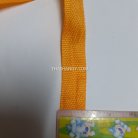 สายผ้า-ผ้ากุ๊น PP  ลายเวอร์จิ้น ขนาด 1 นิ้ว บรรจุ 50 เมตร สีเหลืองเข้ม รูป 2