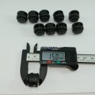 ตัวล็อคเชือก จานบิน ขนาดกลาง บรรจุ 1000 อัน สีดำ รูป 3