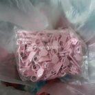 หัวซิปฟันไนลอน ป้าย ขนาดเบอร์ 3  บรรจุ 100 อัน สีชมพู