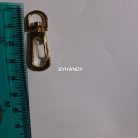 คอหมาโลหะ ตะขอซี ขนาด 1.21x3.8 cm  บรรจุ 100 อัน สีทอง รูป 3