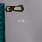 คอหมาโลหะ ตะขอซี ขนาด 1.21x3.8 cm  บรรจุ 10 อัน สีทอง รูป 3