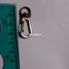 คอหมาโลหะ ตะขอซี ขนาด 1.21x3.8 cm  บรรจุ 100 อัน สีทองรมดำ รูป 3